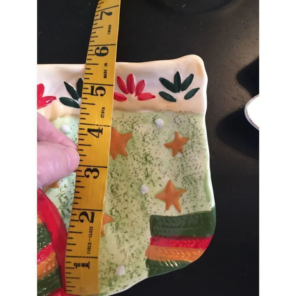 Vintage Nut/Candy/Trinket Dishes Christmas Tree & Stocking